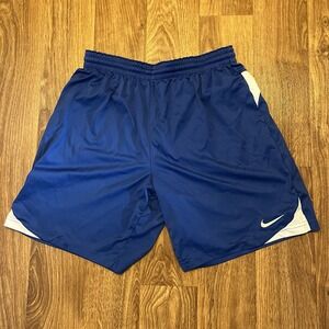 Vintage 90s Nike Running Shorts Men Medium Blue Orange Check Grey Tag Breathable